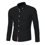 Mens Button Slim Fit Long Sleeve Shirts - Recon Fashion