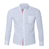 Mens Button Slim Fit Long Sleeve Shirts - Recon Fashion