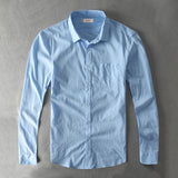 Casual Shirt Men Cotton White - Recon Fashion