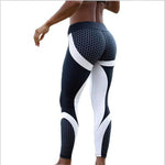 Leggins Elastic Slim Black White Pants - Recon Fashion