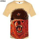 KYKU Brand T-shirt Russian Funny War Bear| Different Themes T-Shirts - Recon Fashion