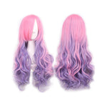 Cosplay Curly Wig for Women (Pink & Purple) - Recon Fashion