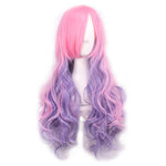 Cosplay Curly Wig for Women (Pink & Purple) - Recon Fashion