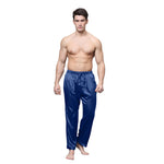 Pajama Pants Men Satin Silk Sleep - Recon Fashion