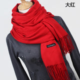 Women solid color cashmere scarves - Recon Fashion