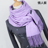 Women solid color cashmere scarves - Recon Fashion