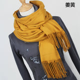 Women solid color cashmere scarves - Recon Fashion