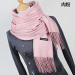 Women solid color cashmere scarves - Recon Fashion