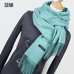 Women solid color cashmere scarves - Recon Fashion