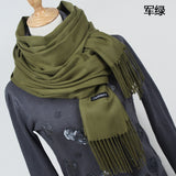 Women solid color cashmere scarves - Recon Fashion