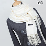 Women solid color cashmere scarves - Recon Fashion