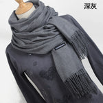 Women solid color cashmere scarves - Recon Fashion