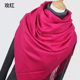 Women solid color cashmere scarves - Recon Fashion