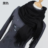 Women solid color cashmere scarves - Recon Fashion