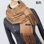 Women solid color cashmere scarves - Recon Fashion