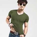 MRMT Brand V Neck Men's Fitted T Shirt - Recon Fashion