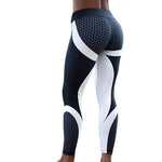 Leggins Elastic Slim Black White Pants - Recon Fashion